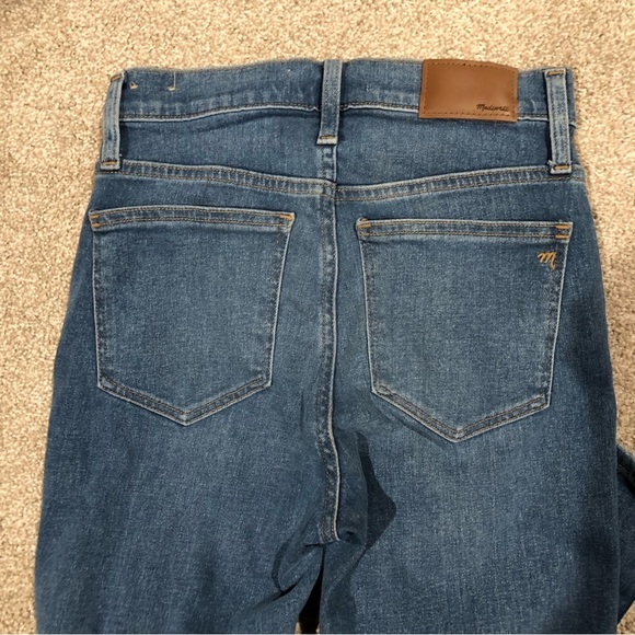 NWT Madewell 10” High Rise Skinny Button Front Denim Jeans W Stretch size 24 - Picture 5 of 8